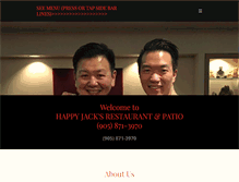 Tablet Screenshot of happyjacksrestaurant.ca